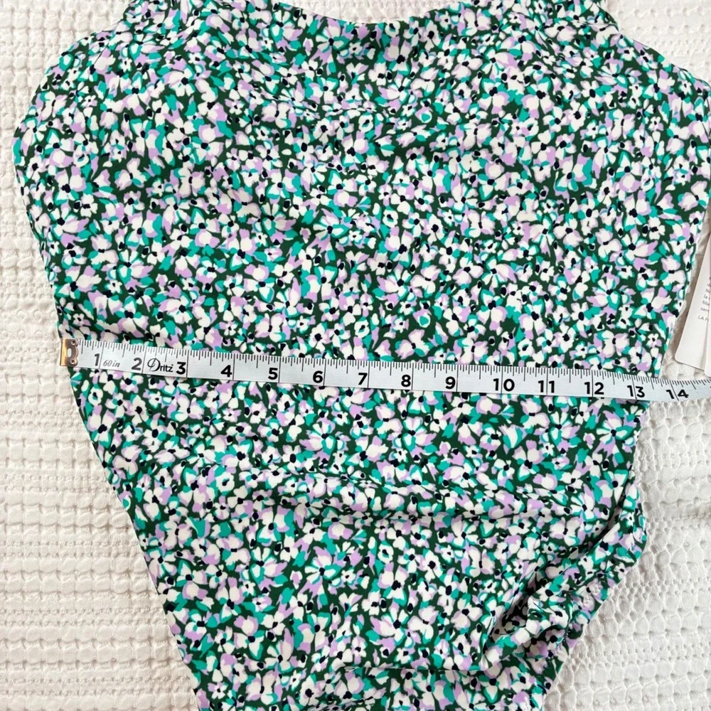 NWT‎ Athleta Hermosa One Piece Women L T Floral Medium Coverage Beach Pool Swim